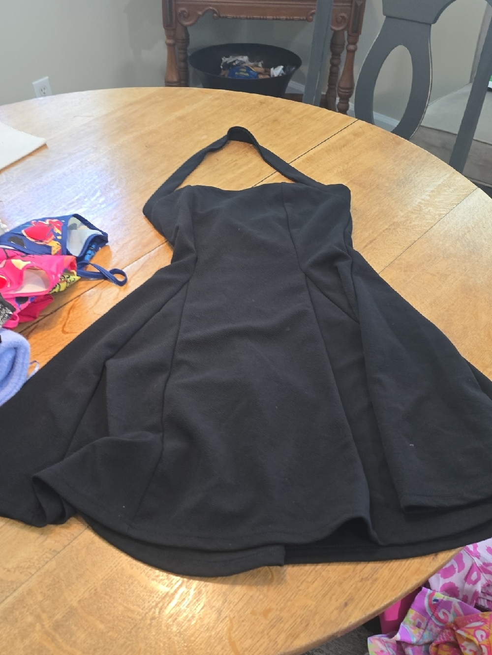 BUNDLE 3/$16. Black Halter Fit-and-Flare Dress - Women